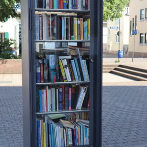 Bücherschrank ganz